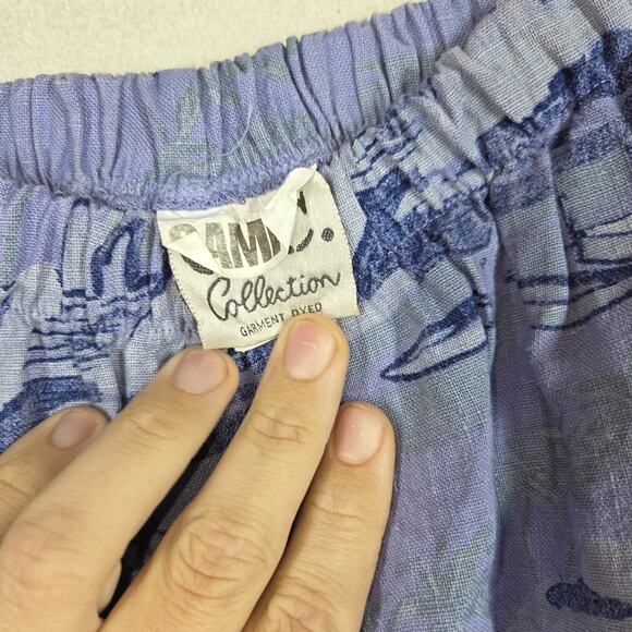 Vintage CC Collection Pants Womens Cottagecore Grandma 100% Linen Festival - Picture 7 of 12